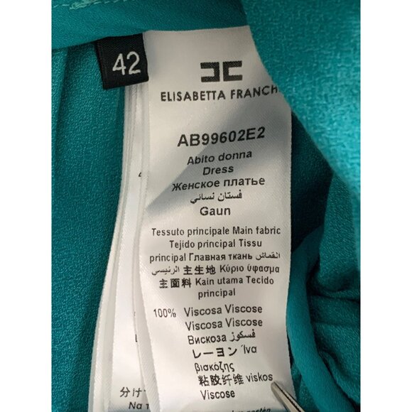 Elizabetta Franchi Metallic Blue Strapless Mini Dress EU 42 US 6 S Club 7030 - Picture 14 of 14